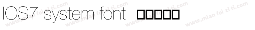 IOS7 system font字体转换